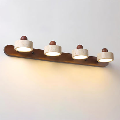 Élodie Tavros Steinwandlampe mit verstellbaren LED-Köpfen