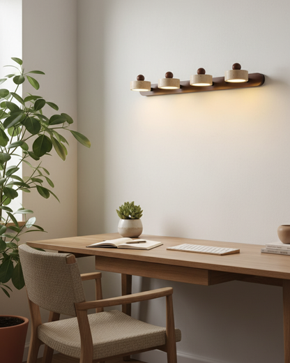 Élodie Tavros Steinwandlampe mit verstellbaren LED-Köpfen
