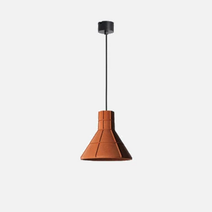 Camille Terracotta Hut Cement Pendant LED Light