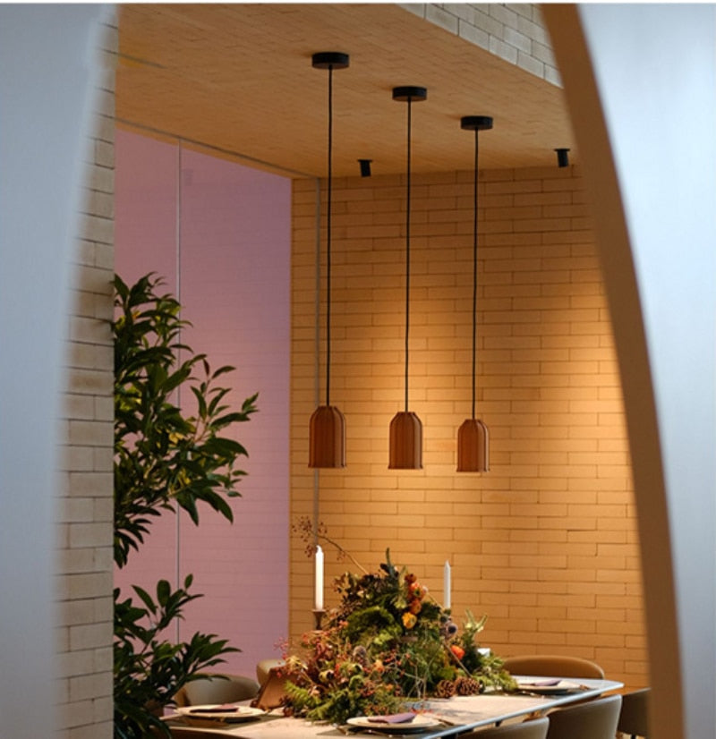 Camille Terracotta Hut Cement Pendant LED Light