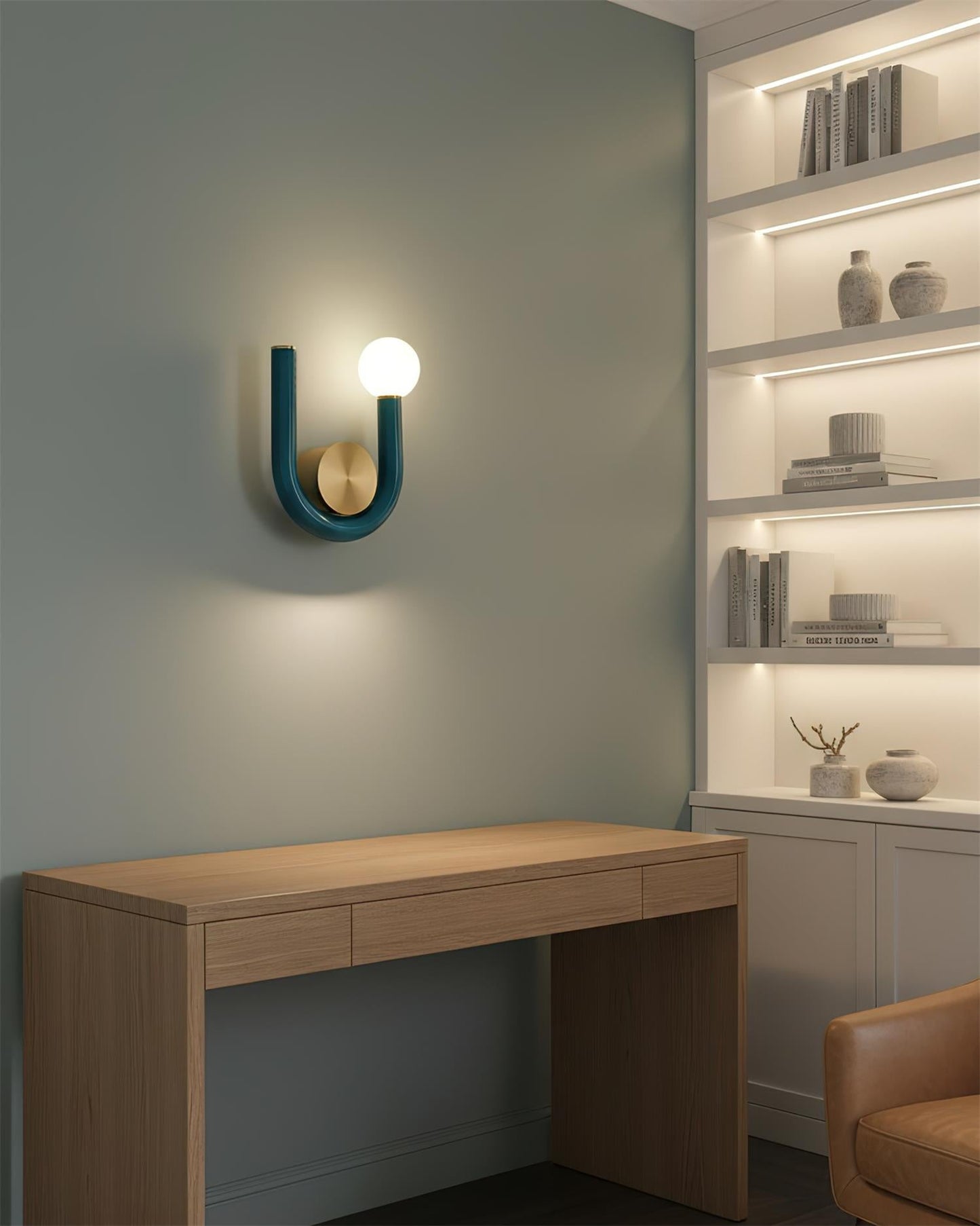 Thalia U Wandleuchte Modernes Eisen- und Acryl-Beleuchtung