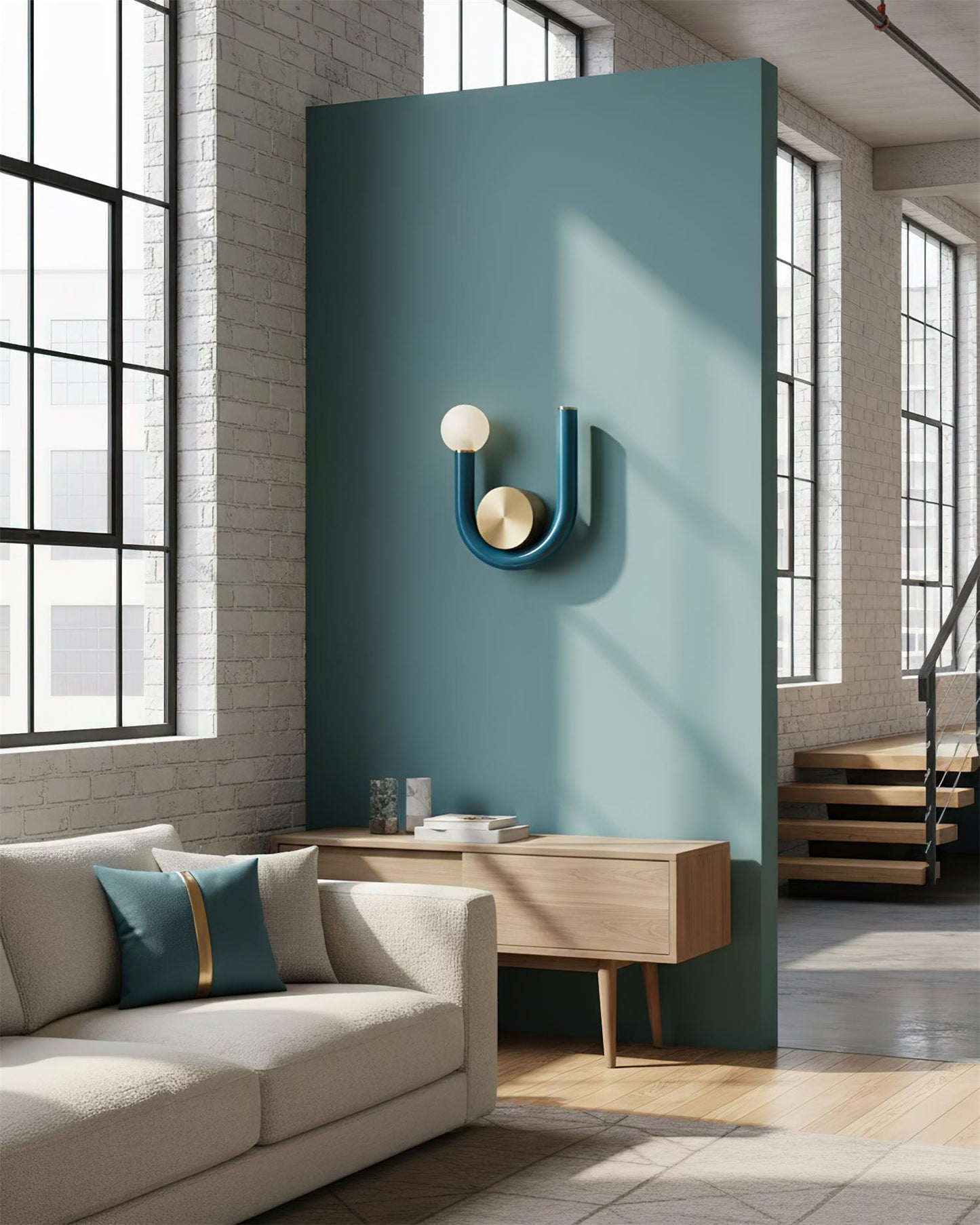 Thalia U Wandleuchte Modernes Eisen- und Acryl-Beleuchtung