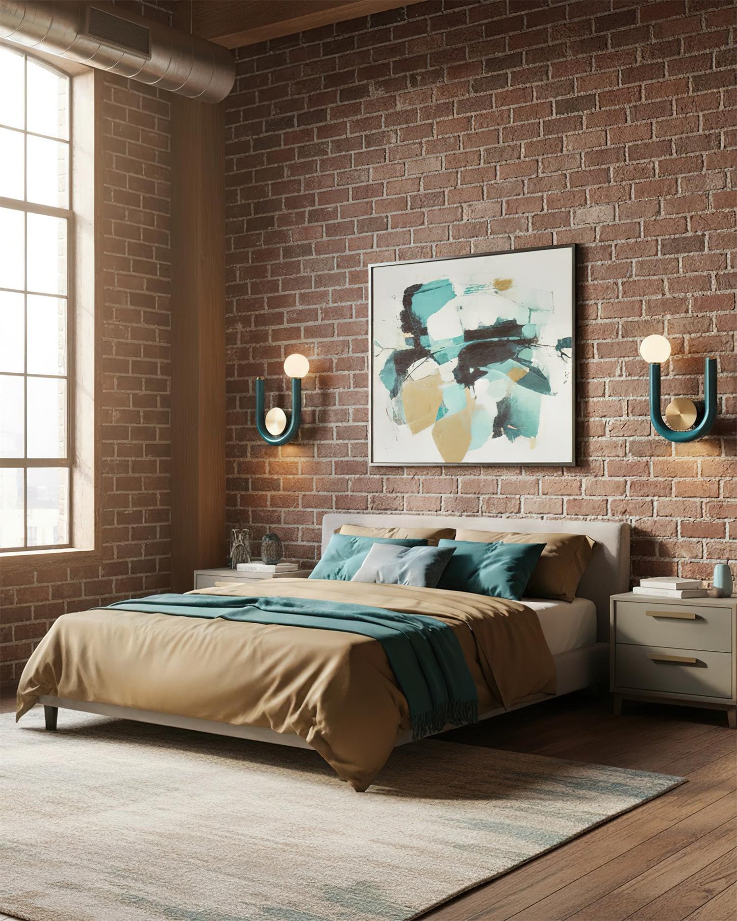 Thalia U Wandleuchte Modernes Eisen- und Acryl-Beleuchtung