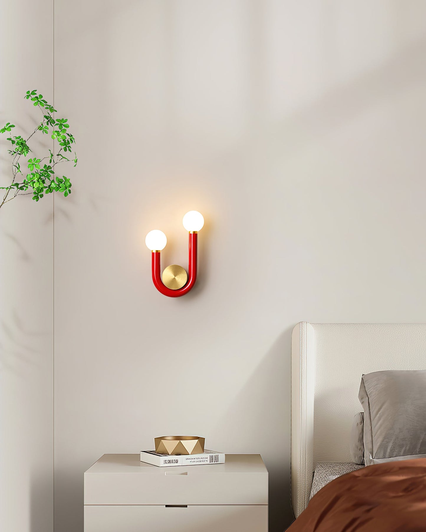 Thalia U Wandleuchte Modernes Eisen- und Acryl-Beleuchtung