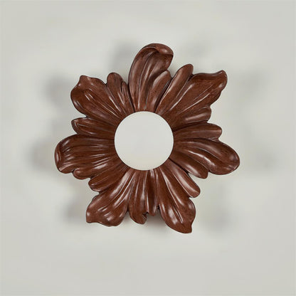 Camille Floral Resin Wall Lamp with Soft Glow Design