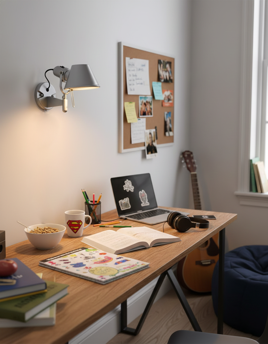 Auriane Adjustable Wall Lamp with Sleek Metal Design