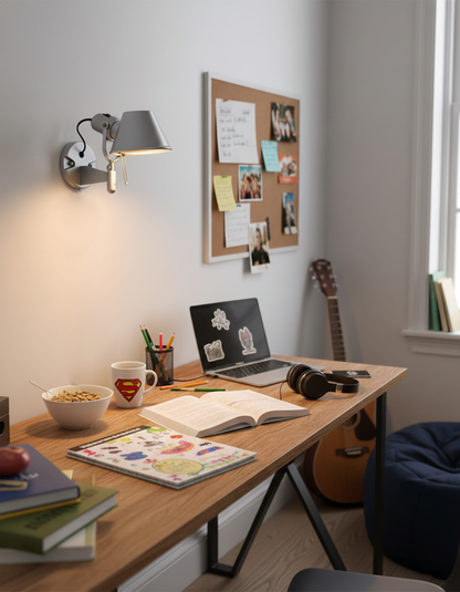 Auriane Adjustable Wall Lamp with Sleek Metal Design