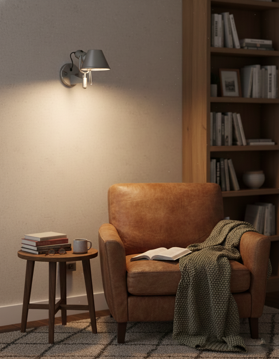 Auriane Adjustable Wall Lamp with Sleek Metal Design