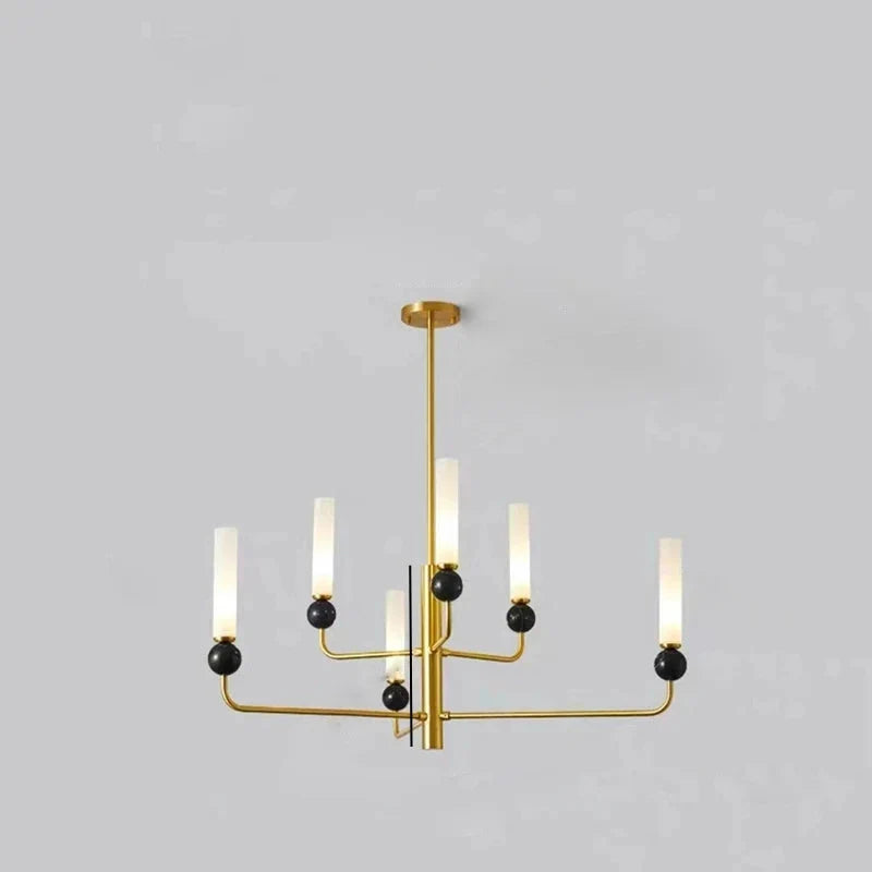 Éloise Tovar Marble Cylinder LED Pendant Chandelier