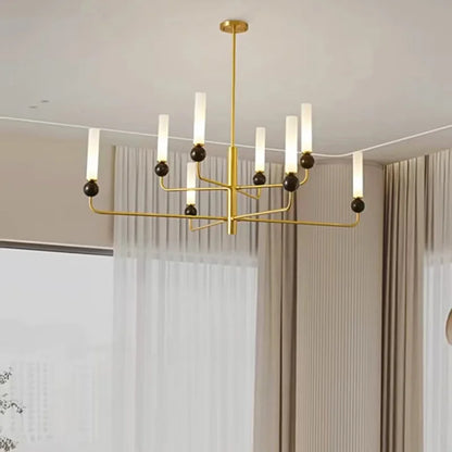 Éloise Tovar Marble Cylinder LED Pendant Chandelier