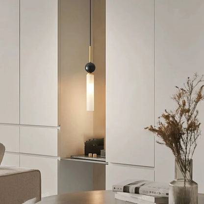 Éloise Tovar Marble Cylinder LED Pendant Chandelier