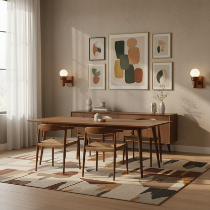 Sabrina Tupelo Wandleuchte Holz und Glas Klassische Beleuchtung