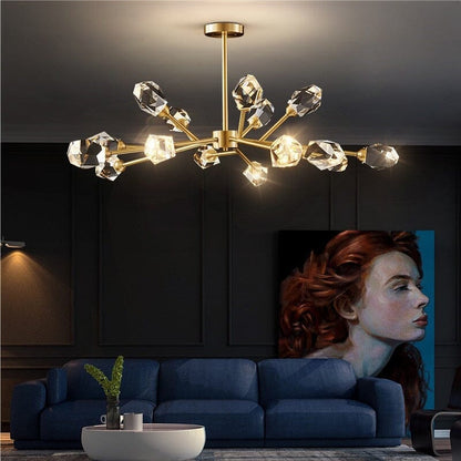 Genevieve Modern Crystal Bulb Pendant Light