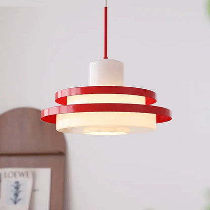 Elise UFO Acrylic Pendant Light Modern Black Red Ceiling Lamp