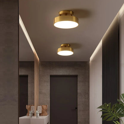 Juliette Brass Drum Ceiling Lamp