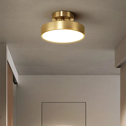 Juliette Brass Drum Ceiling Lamp