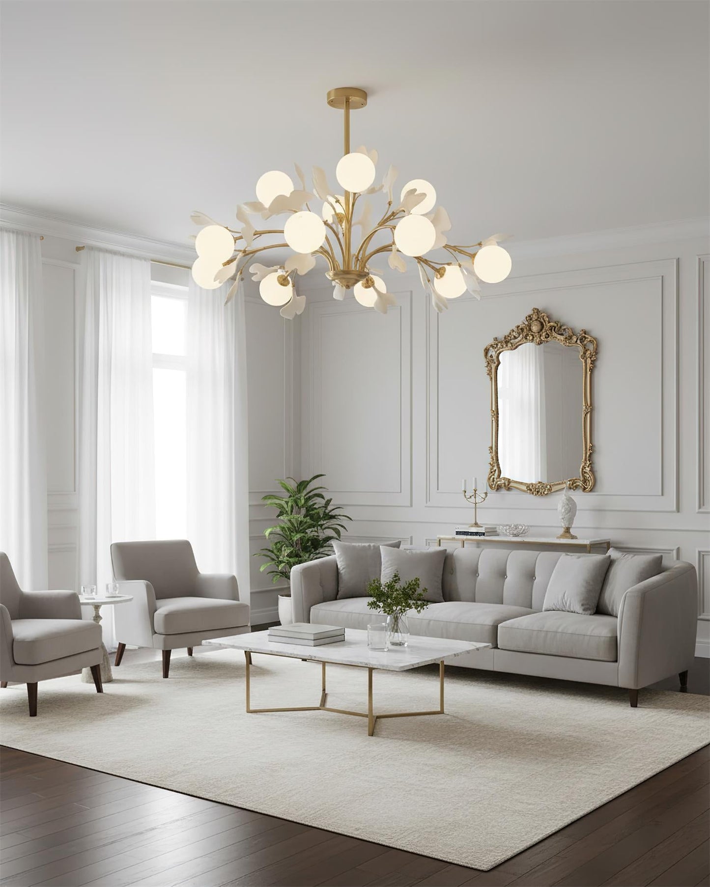 Éloïse Ginkgo Chandelier