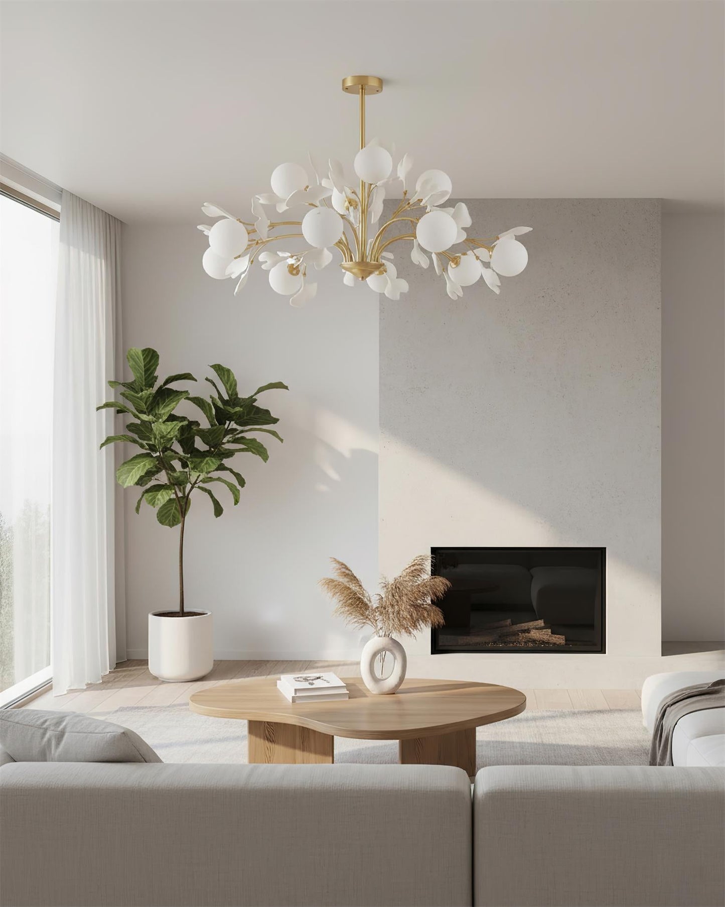 Éloïse Ginkgo Chandelier