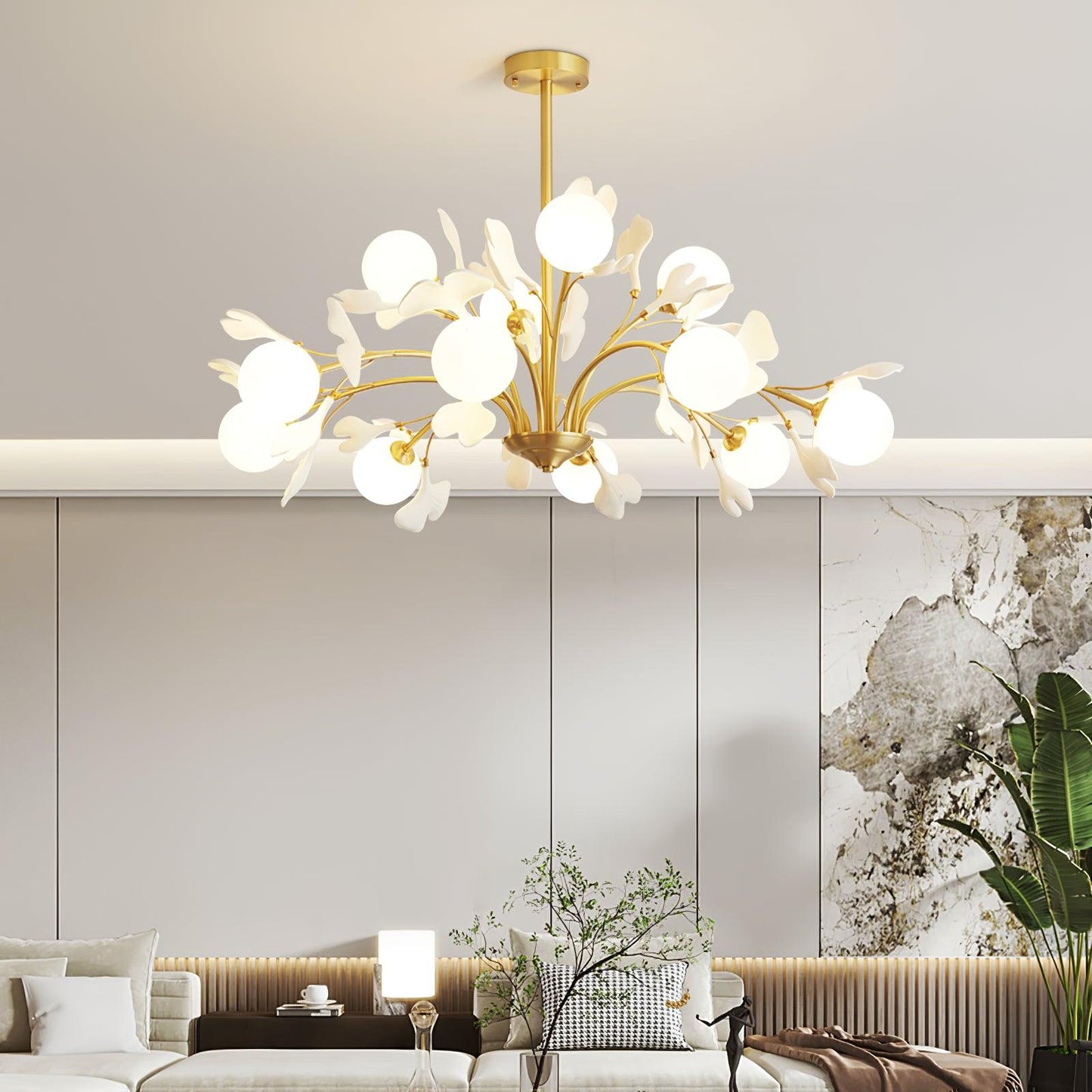 Éloïse Ginkgo Chandelier