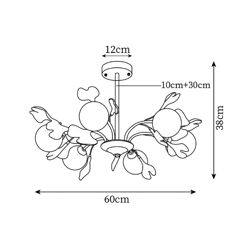 Éloïse Ginkgo Chandelier