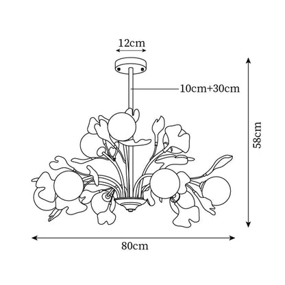 Éloïse Ginkgo Chandelier