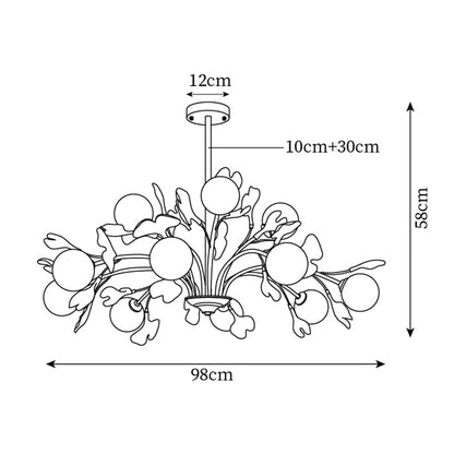 Éloïse Ginkgo Chandelier