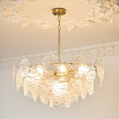 Clémence Disk Viktorianischer Glas-Kronleuchter