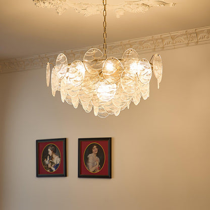 Clémence Disk Viktorianischer Glas-Kronleuchter