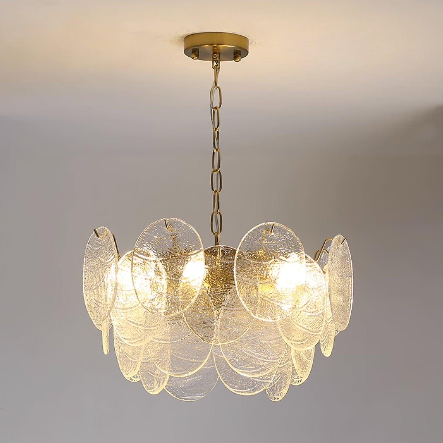 Clémence Disk Viktorianischer Glas-Kronleuchter