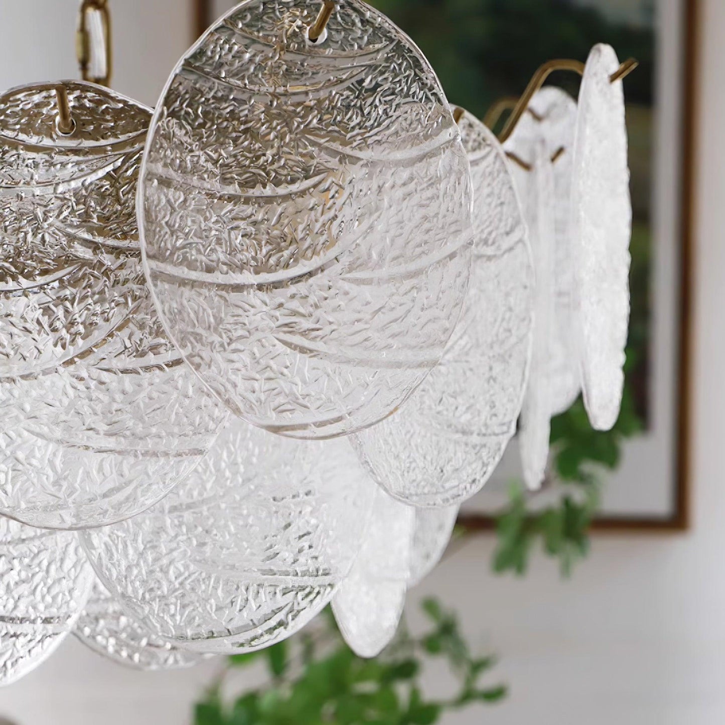 Clémence Disk Viktorianischer Glas-Kronleuchter