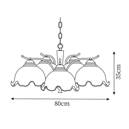 Geneviève Vintage Murano Chandelier