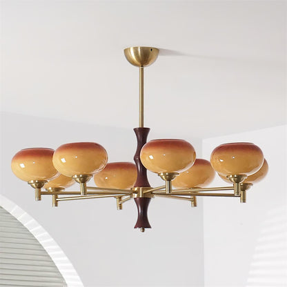 Sophie Vintage Rico Gold & Glass Chandelier