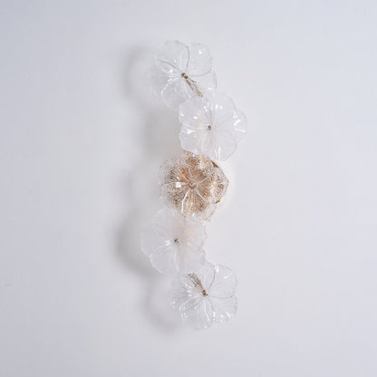 Aurélie Virelle Blumen-Wandleuchte mit Glasblüten-Design