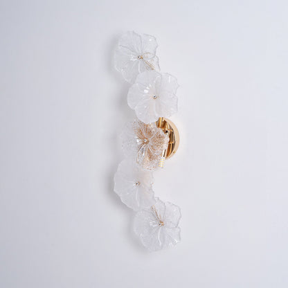 Aurélie Virelle Blumen-Wandleuchte mit Glasblüten-Design