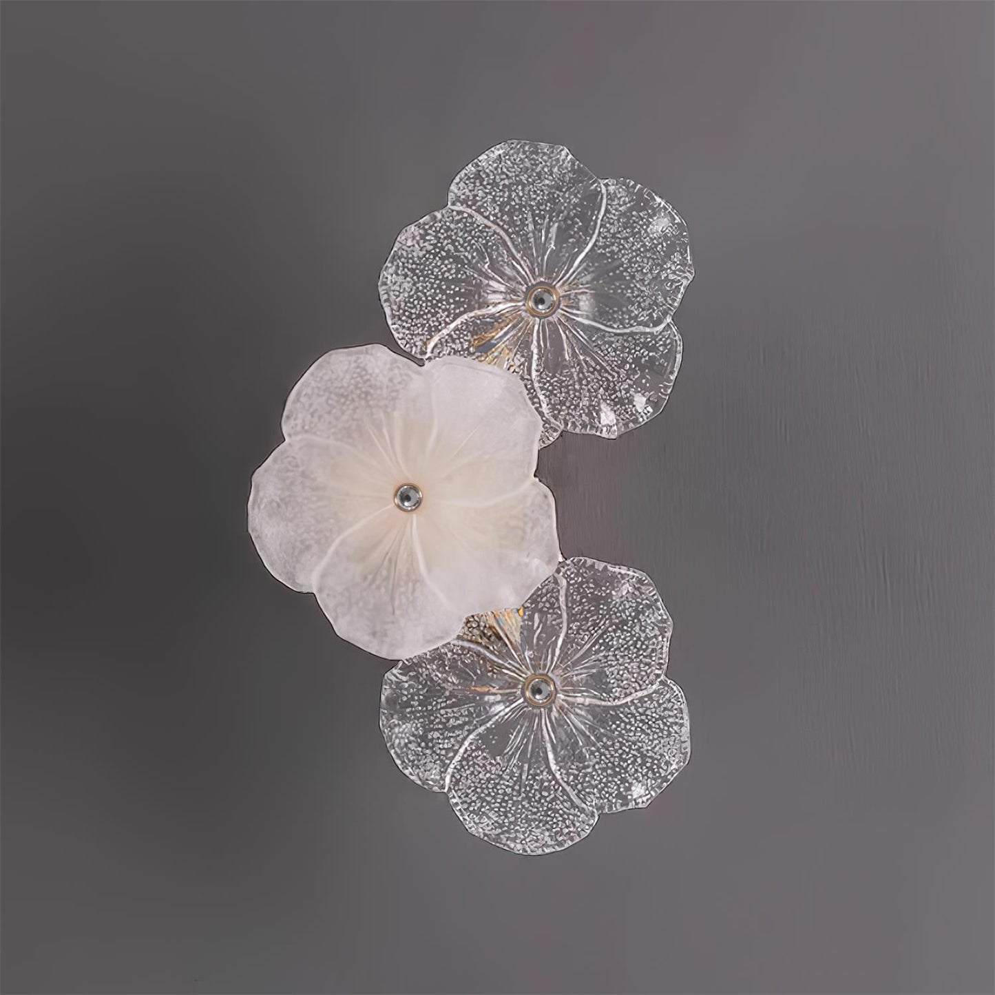 Aurélie Virelle Blumen-Wandleuchte mit Glasblüten-Design