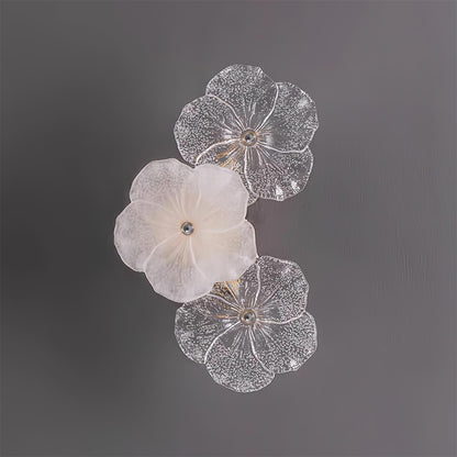 Aurélie Virelle Blumen-Wandleuchte mit Glasblüten-Design