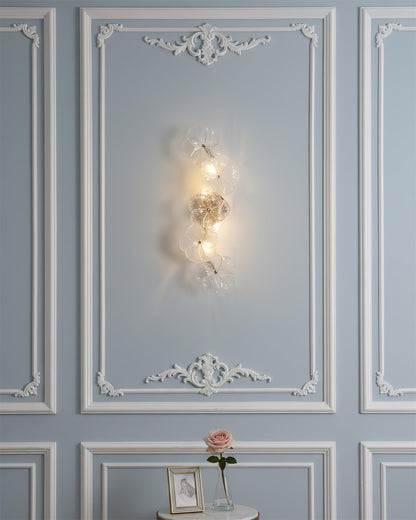 Aurélie Virelle Blumen-Wandleuchte mit Glasblüten-Design