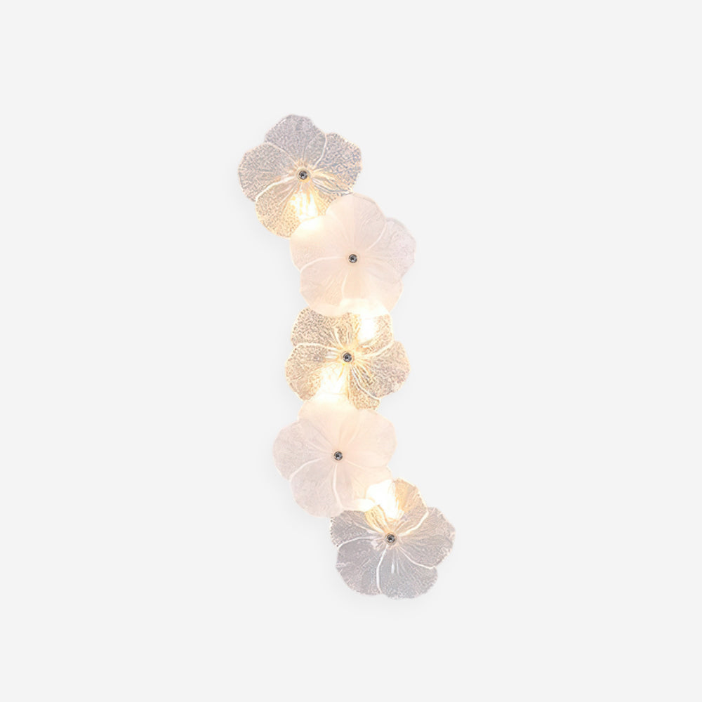 Aurélie Virelle Blumen-Wandleuchte mit Glasblüten-Design