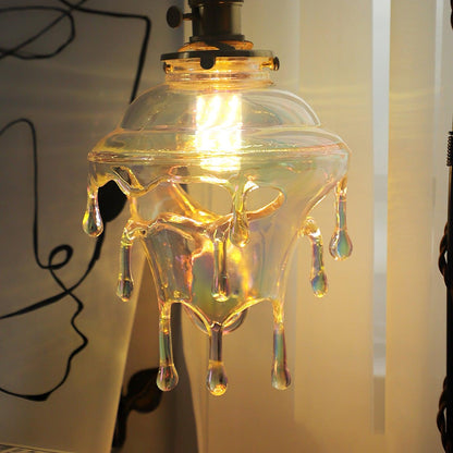 Anaïs Water Drop Resin Table Lamp with Artistic Drip Design