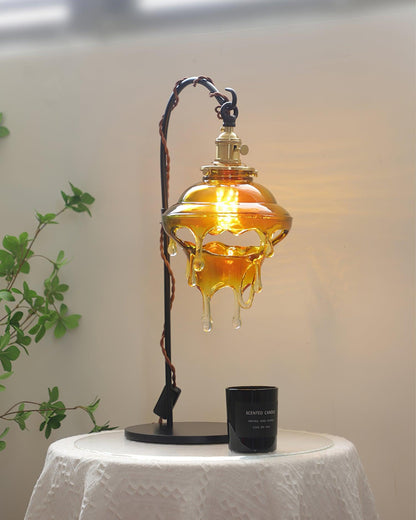 Anaïs Water Drop Resin Table Lamp with Artistic Drip Design