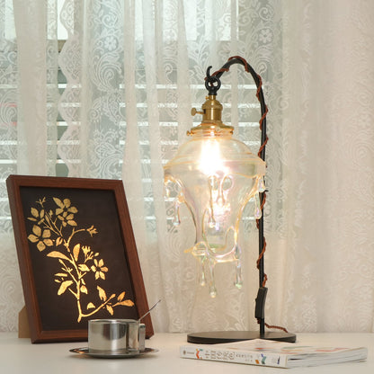 Anaïs Water Drop Resin Table Lamp with Artistic Drip Design