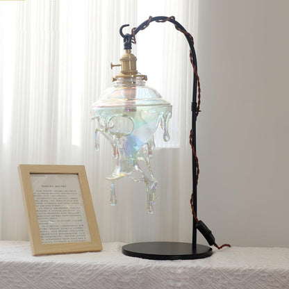 Anaïs Water Drop Resin Table Lamp with Artistic Drip Design
