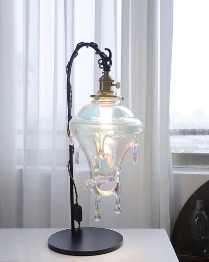 Anaïs Water Drop Resin Table Lamp with Artistic Drip Design