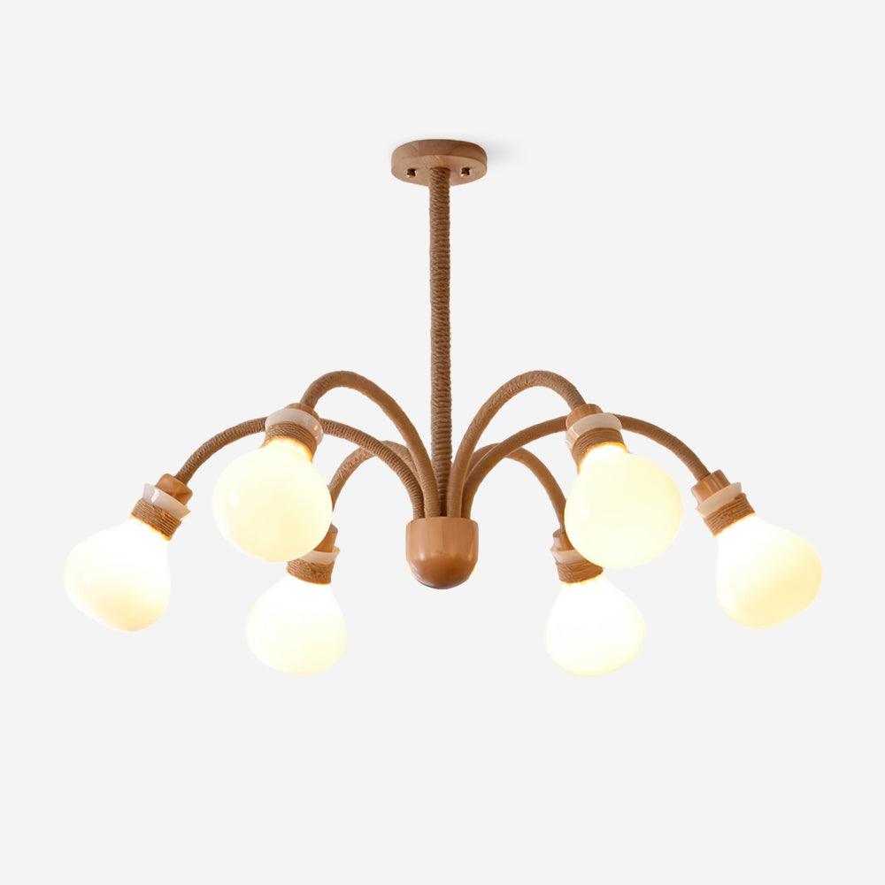 Medusa Holz-Kronleuchter
