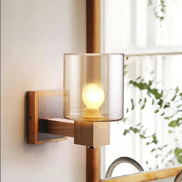 Élise Cognacglas LED-Wandleuchte