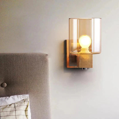 Élise Cognacglas LED-Wandleuchte