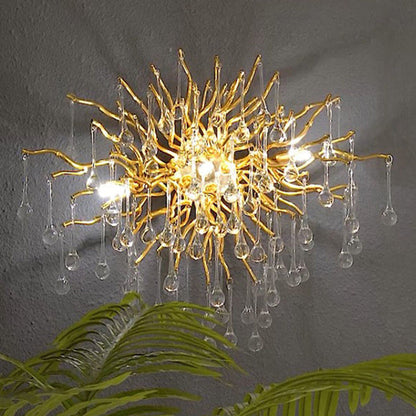 Wandleuchte Margot Icy Branch Crystal Gold