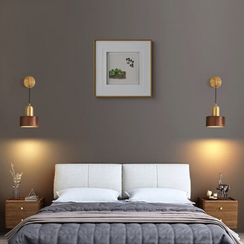 Elodie Wooden Wall Lamp