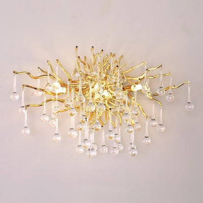 Wandleuchte Margot Icy Branch Crystal Gold