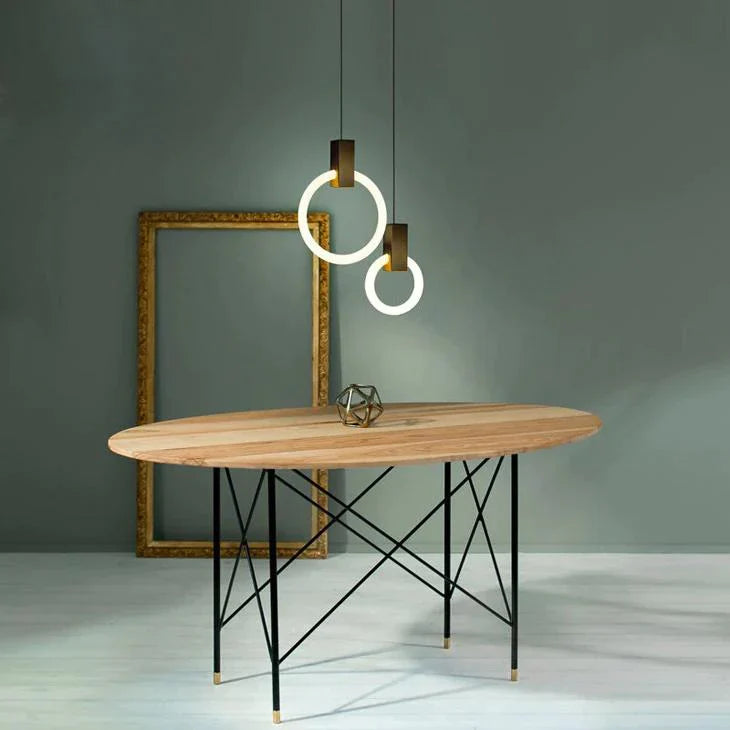 Isabelle Circular Halo Pendant
